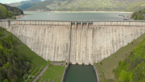 Hydroelectric-power-plant-dam-aerial-shoot