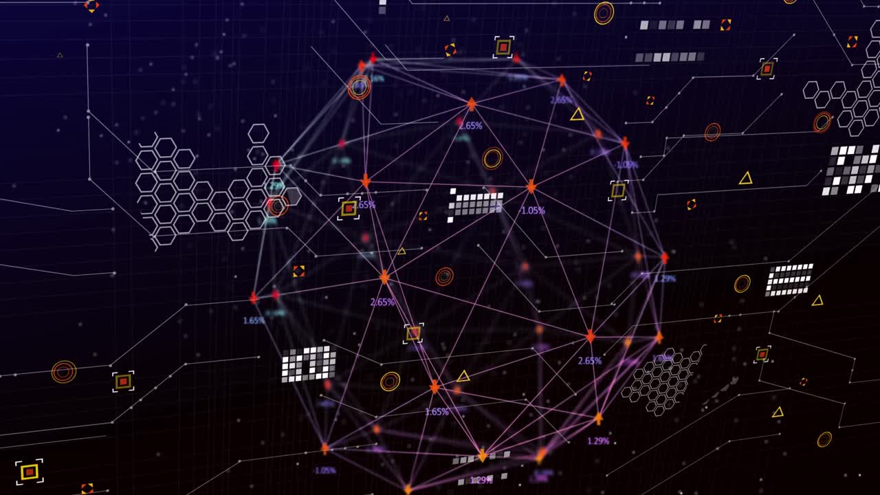 animación de marcadores y procesamiento de datos en todo el mundo