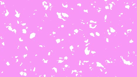 animación abstracta de formas morphing blancas en fondo rosa. fondo animado de bucle sin costuras, papel tapiz.