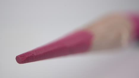 sharp pink pencil tip macro shot