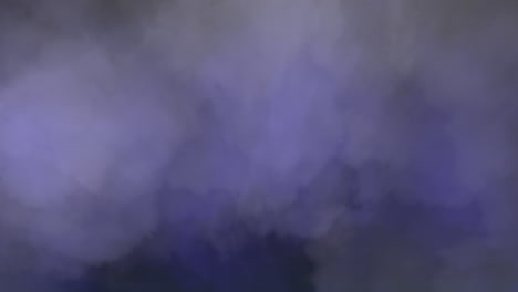 majestuosa pintura digital de un cielo oscuro, azul y púrpura con nubes