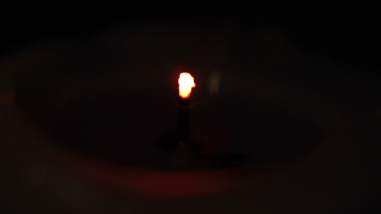 vela apagada, primer plano