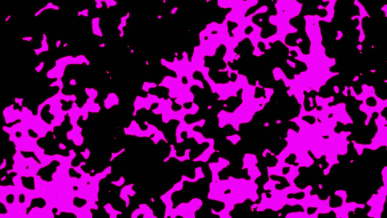 Abstraktní fialové geometrické bezešvé pozadí se vzorem. Smyčka abstraktního pruhovaného kaleidoskopu. Rychlé psychedelické barevné VJ pozadí s kaleidoskopem. Disco abstraktní pohyblivé pozadí. Kaleidoskopický efekt.