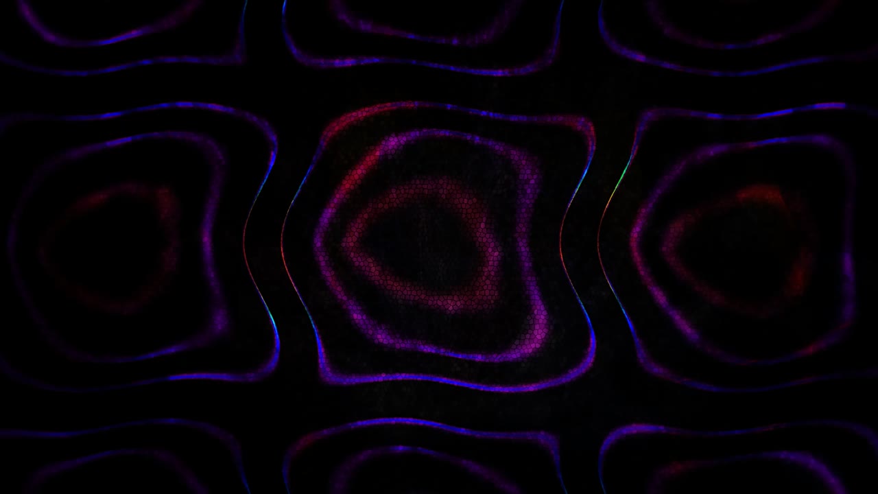 Dark Purple Wavy Contours for Displaying at Trance Concerts - 4K Seamless Loop Motion Background Animation