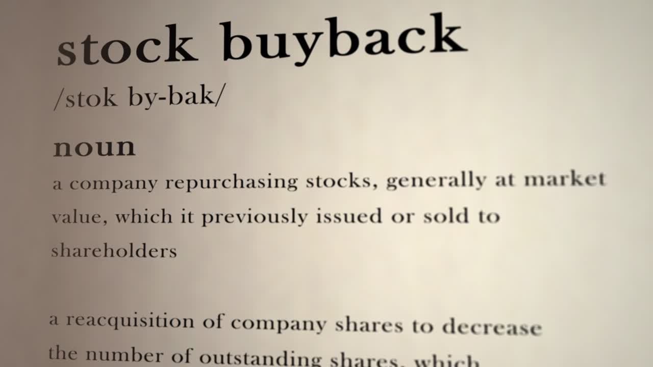 Stock Buyback Definition