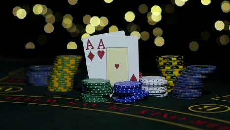 poker game with aces and kings