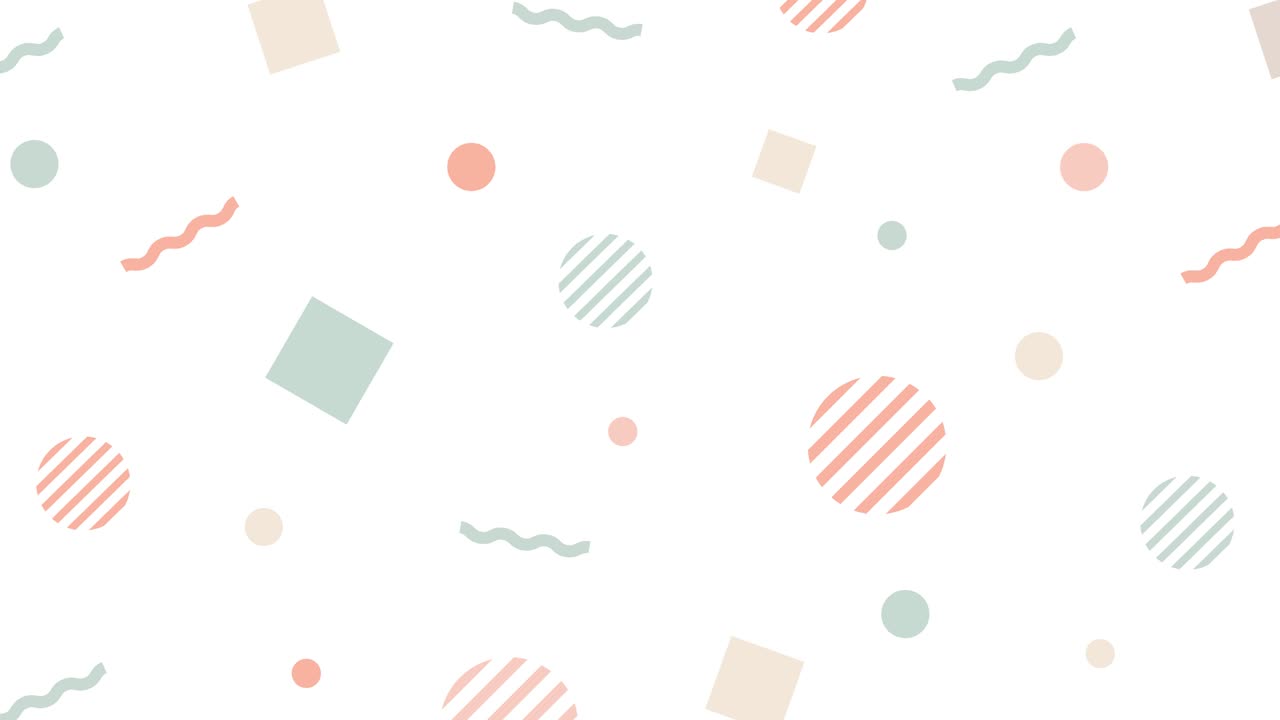 formas simples en movimiento animación de bucle de fondo