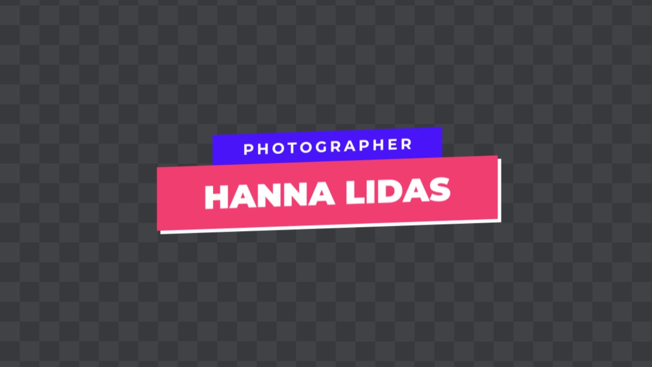 Minimal Lower Thirds 08 Adobe Premiere Pro 2023 Opløsning 3840×2160 RGB-version inkluderet