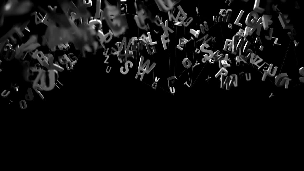 las letras del alfabeto 4k.