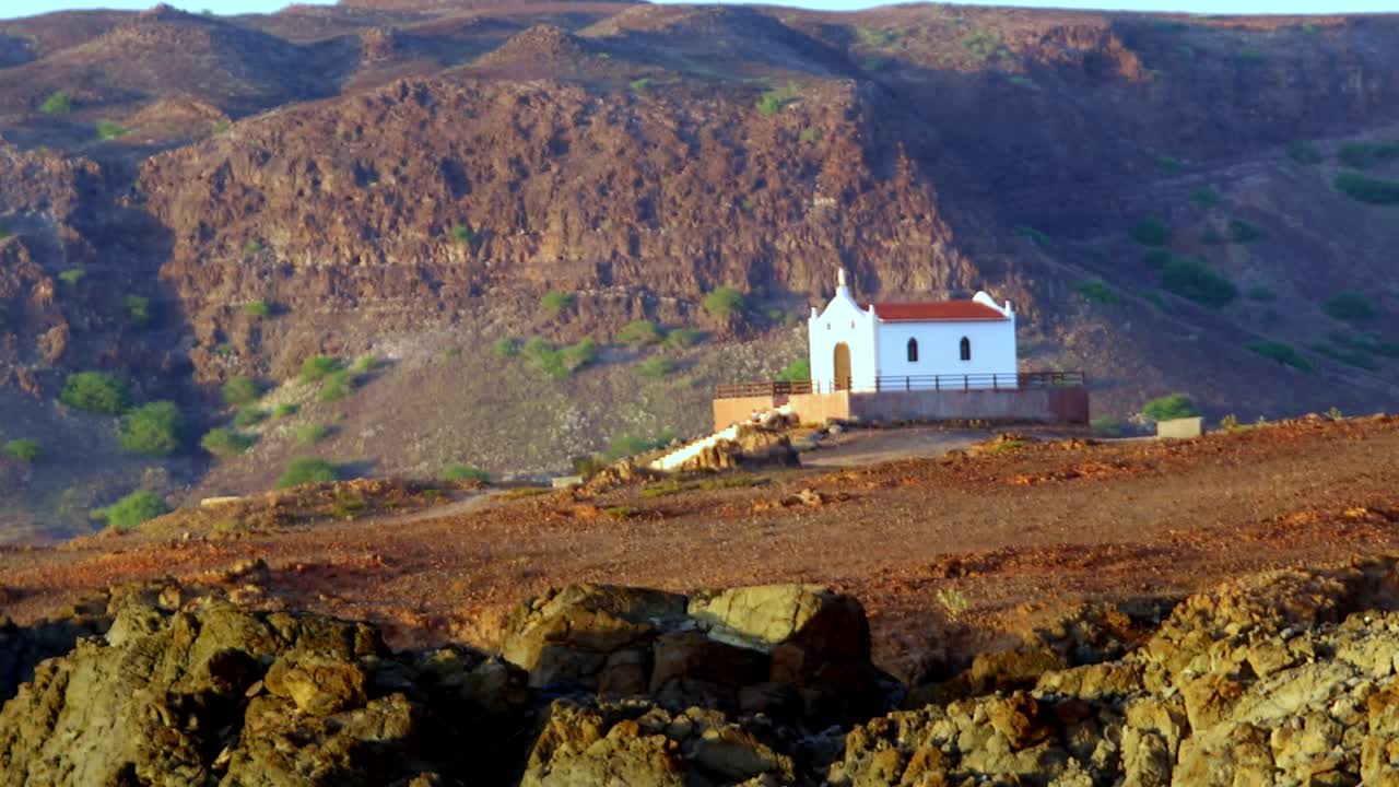 The small church Chapel of Our Lady of Fatima - Capela de Nossa Senhora de Fátima - near Sal Rei on the island of Boa Vista, Cape Verde, Africa