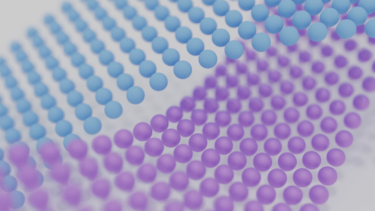 Abstract Blue and Purple Spheres Pattern