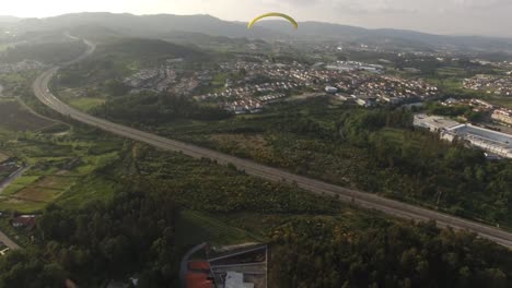 freedom adrenaline flying paragliding in countyside