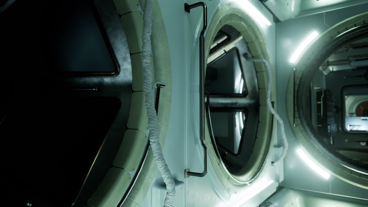 국제 우주 정거장 의 조종실 에서 볼 수 있는 모습