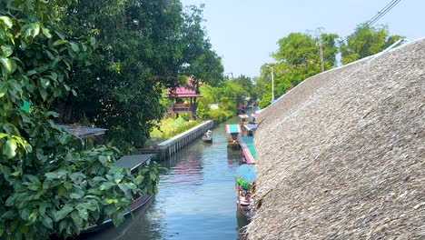 scenic boat journey through bangkok's floating market