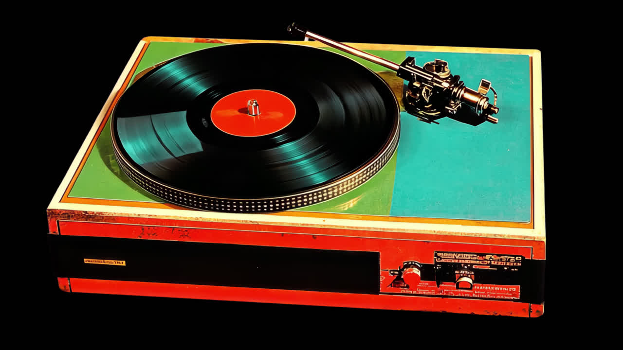 빈티지 레코드 플레이어