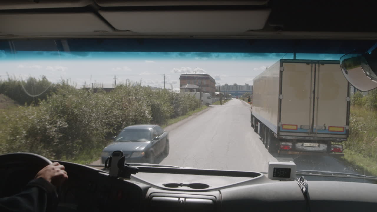 Driving a Truck on a Road