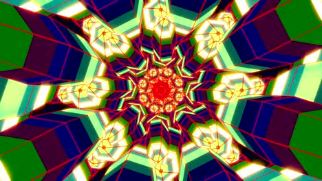 disco dancing and electronic music background. seamless looping footage. esoteric cosmic mandala.