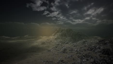 Cielo-De-Tormenta-Dramática-Sobre-Montañas-ásperas