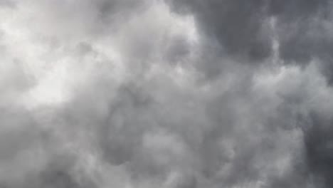 thunderstorm when the clouds are getting dark