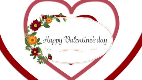 Animation-of-happy-valentines-day-text-over-hearts