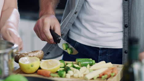 preparing a healthy and delicious meal