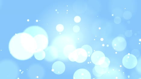 4k soft blue digital abstract particles floating wave cyber technology de focus loop background.