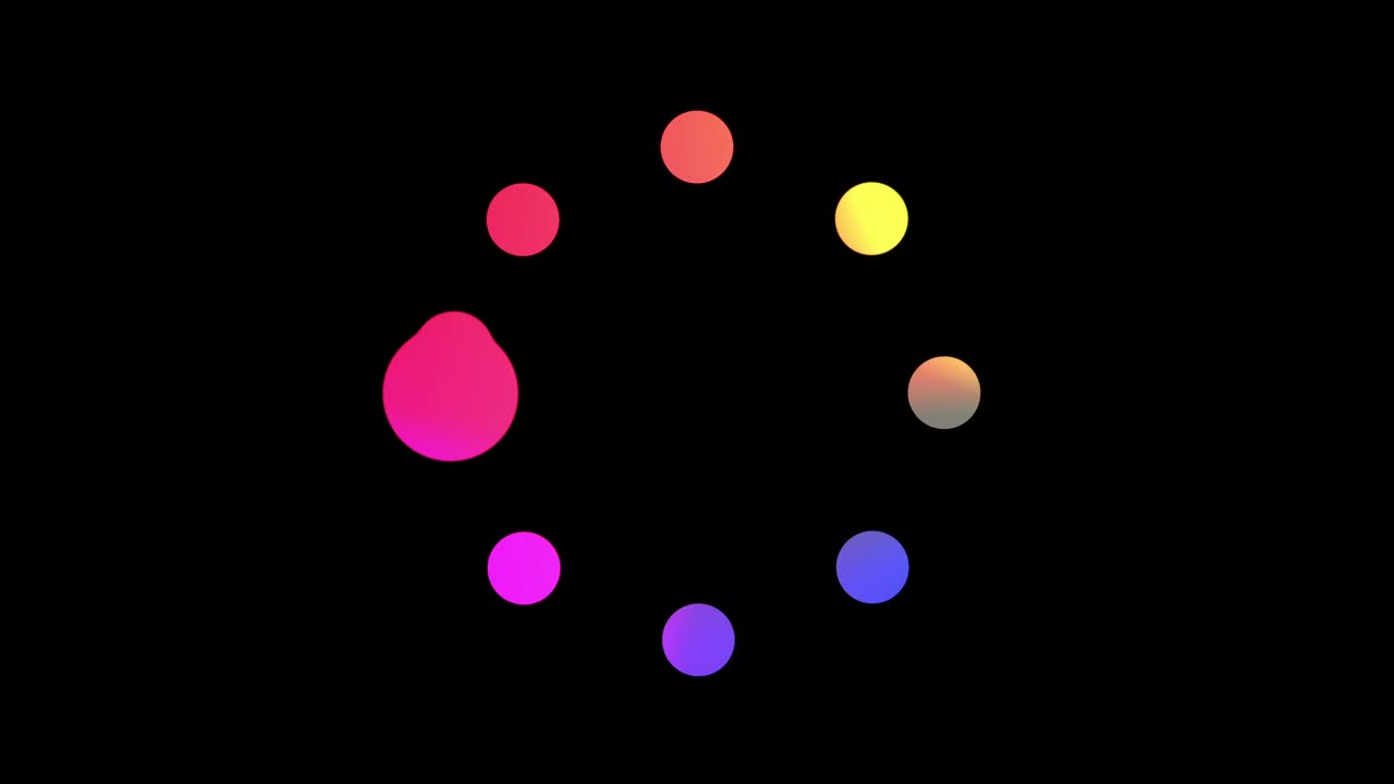 Loop Colorful Loading Circle.