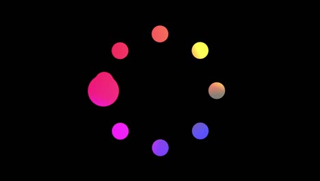 loop colorful loading circle.