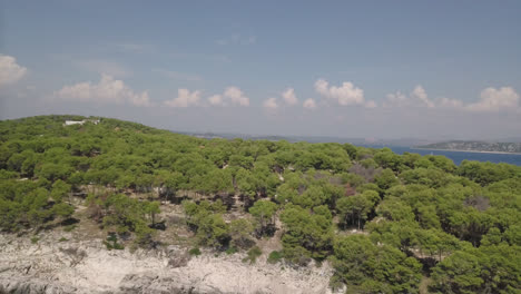 croatian islands with drone shot in 4k