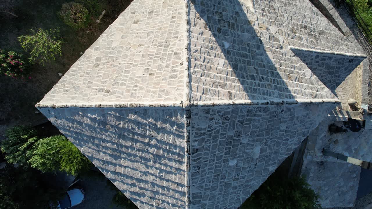 el techo de la mezquita en la vista superior