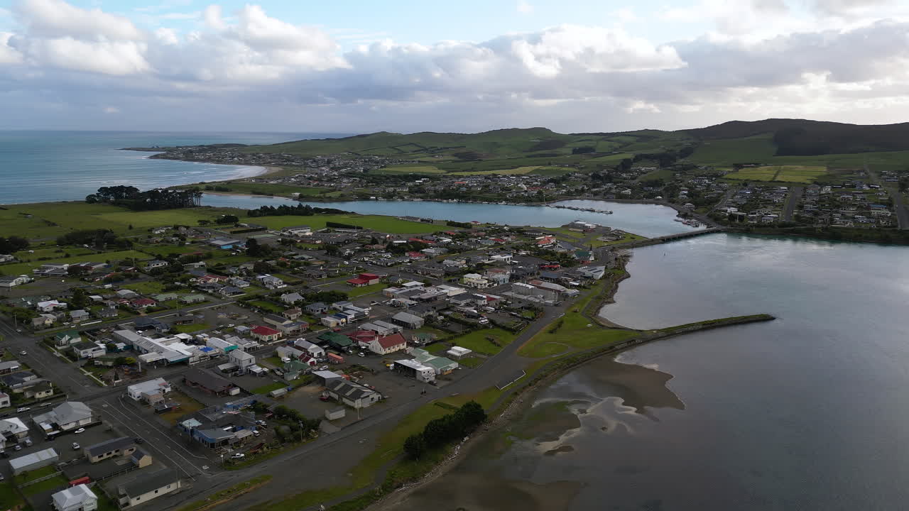 vista panorámica aérea de la costa de riverton