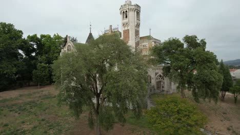 abandoned palace of dona chica, palmela. braga, portugal