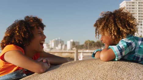 Mother-and-son-having-fun-