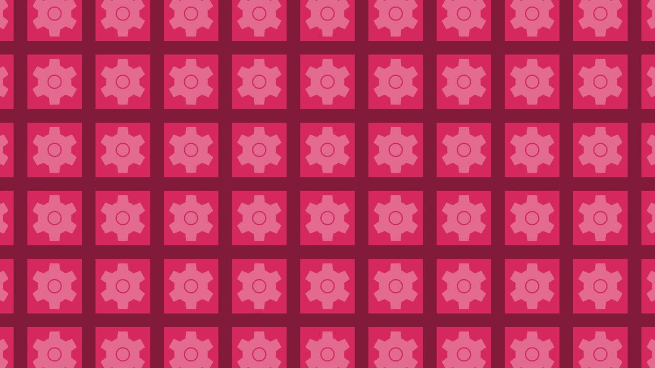 Pink Gear Pattern Background