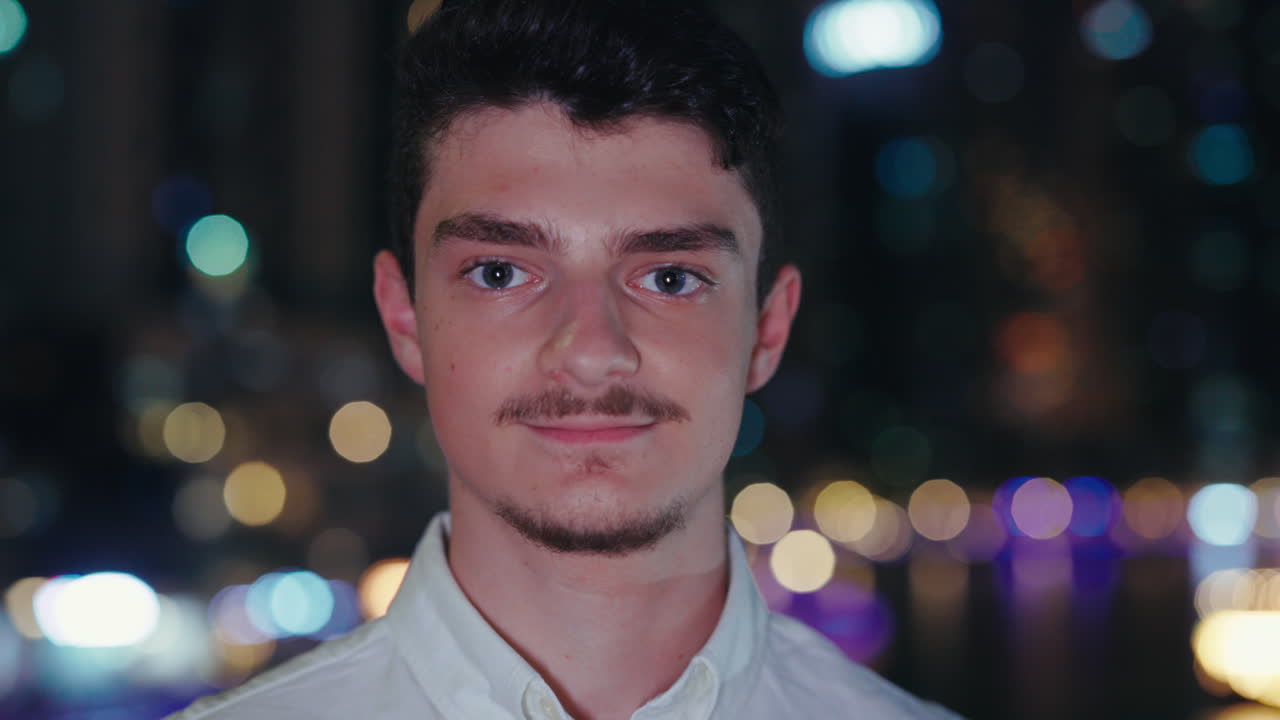 Portrait of a Young Man at Night