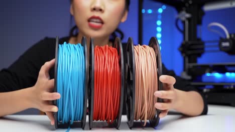 exploring the world of 3d printing filaments: a close look at colorful spools ready for creative projects
