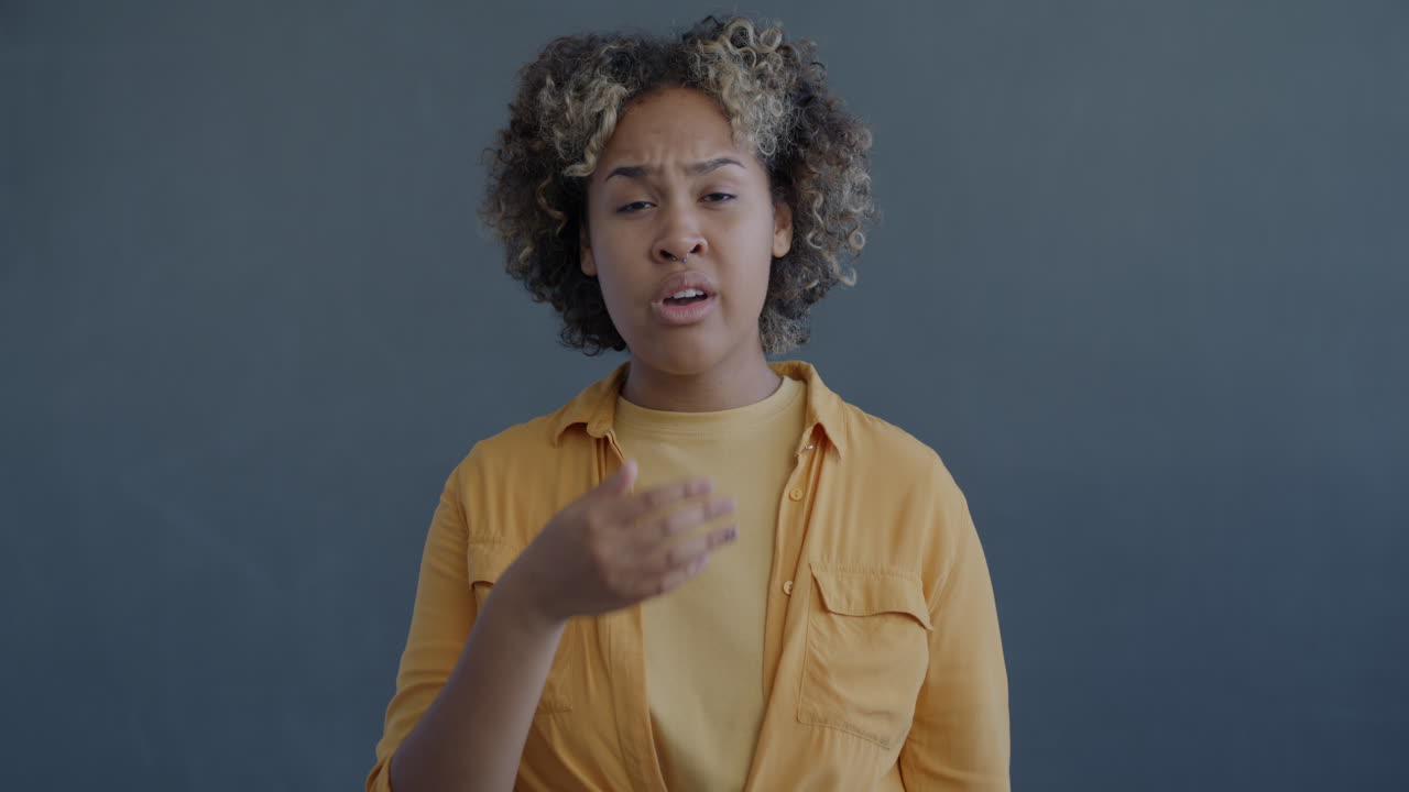 Woman looking Tired or Unhappy