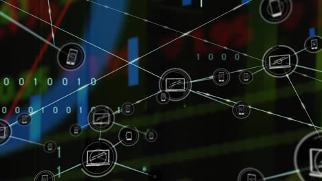 Network of against stock waves over network of network of seascape
