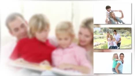 beautiful family playing together