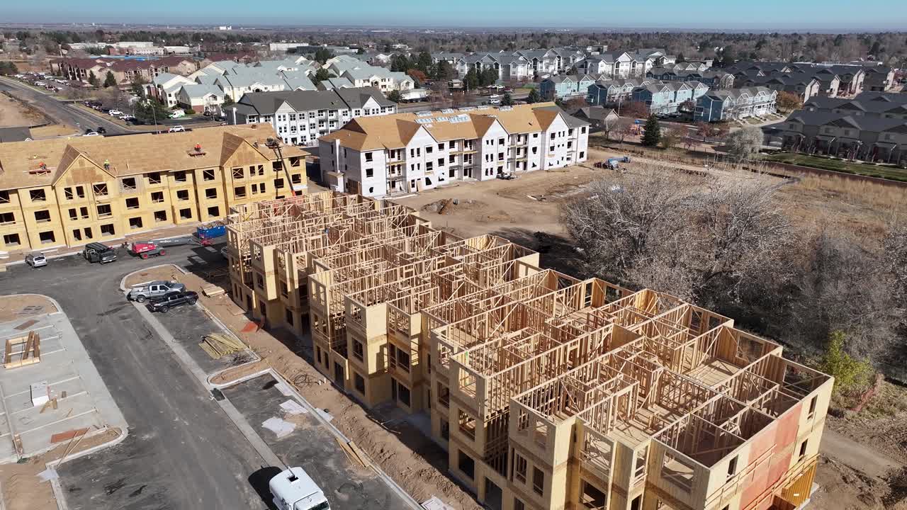 New condominiums being built in Greeley Colorado Weld County to address affordable housing issues