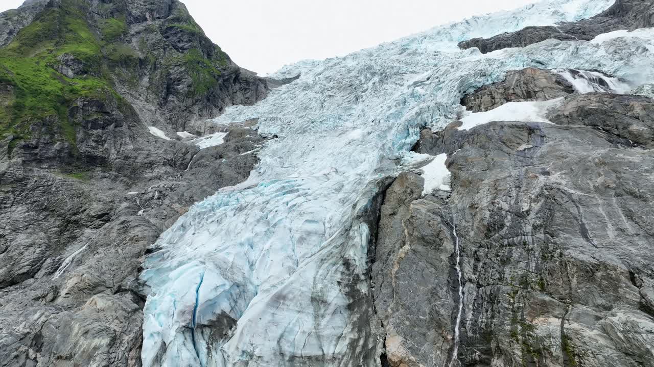 Boyabreen Glacier, arm off Norway's Jostedal Glacier, largest on continental Europe