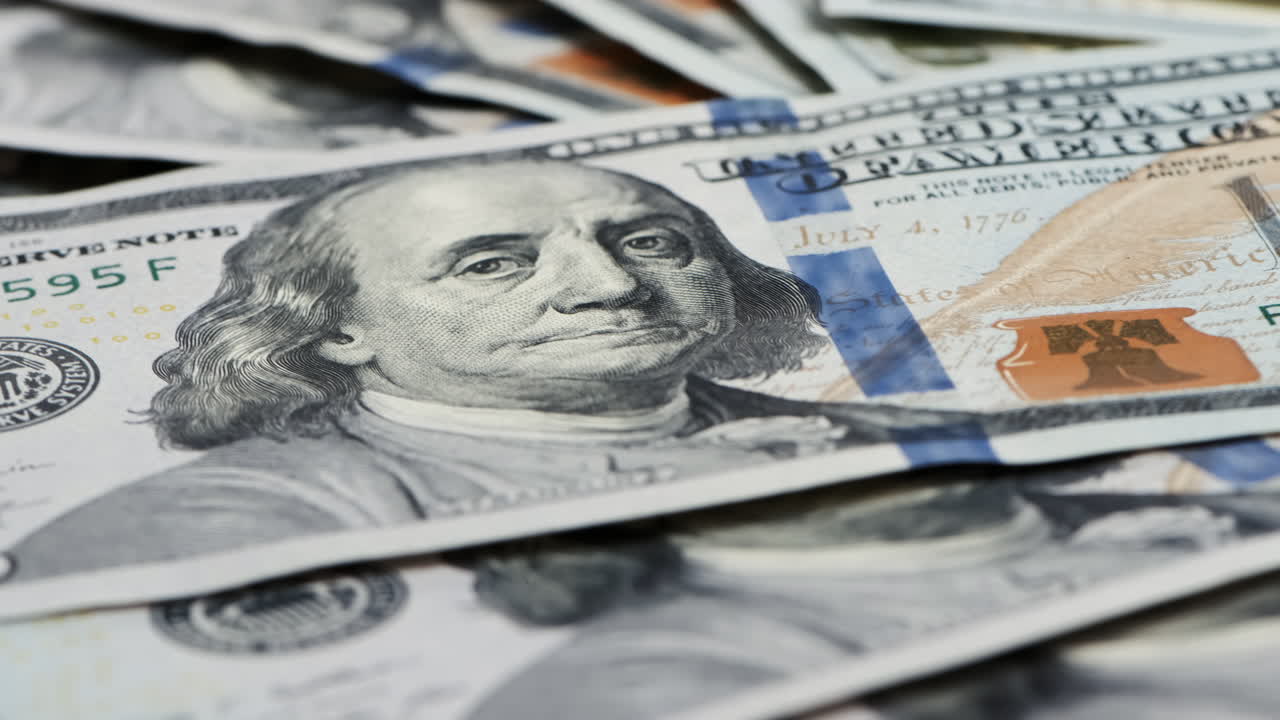 fondo de pantalla de billetes de cien dólares americanos de cerca