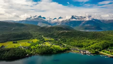 beautiful nature norway natural landscape. whirlpools of the maelstrom of saltstraumen, nordland, norway