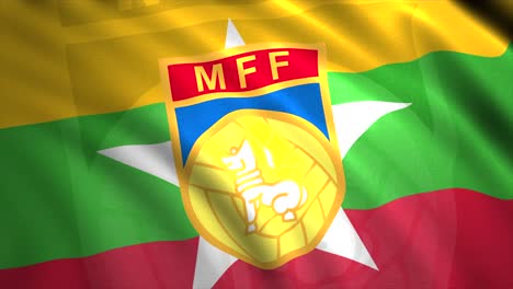 myanmar football federation (mff) flag