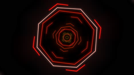 movimiento colorido neón forma geométrica en el espacio 35