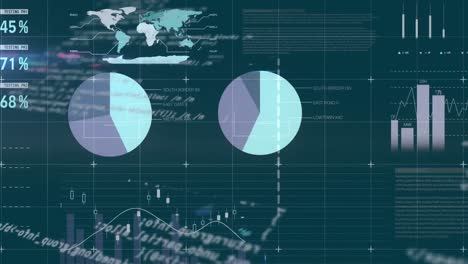 Animación-Del-Procesamiento-De-Datos-Financieros-Sobre-Estadísticas