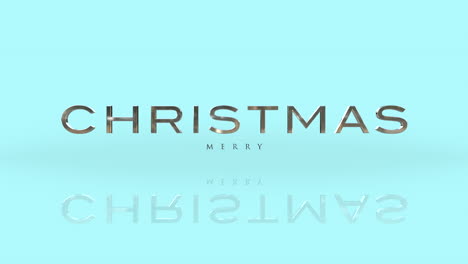 Elegance-style-Merry-Christmas-text-on-blue-gradient-background