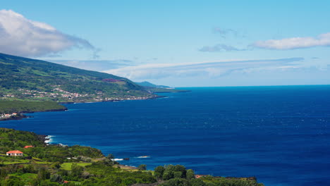 Noch-Zeitraffer-Aussichtspunkt-An-Der-Küste-Auf-Der-Insel-Sao-Miguel-Auf-Den-Azoren---Portugal