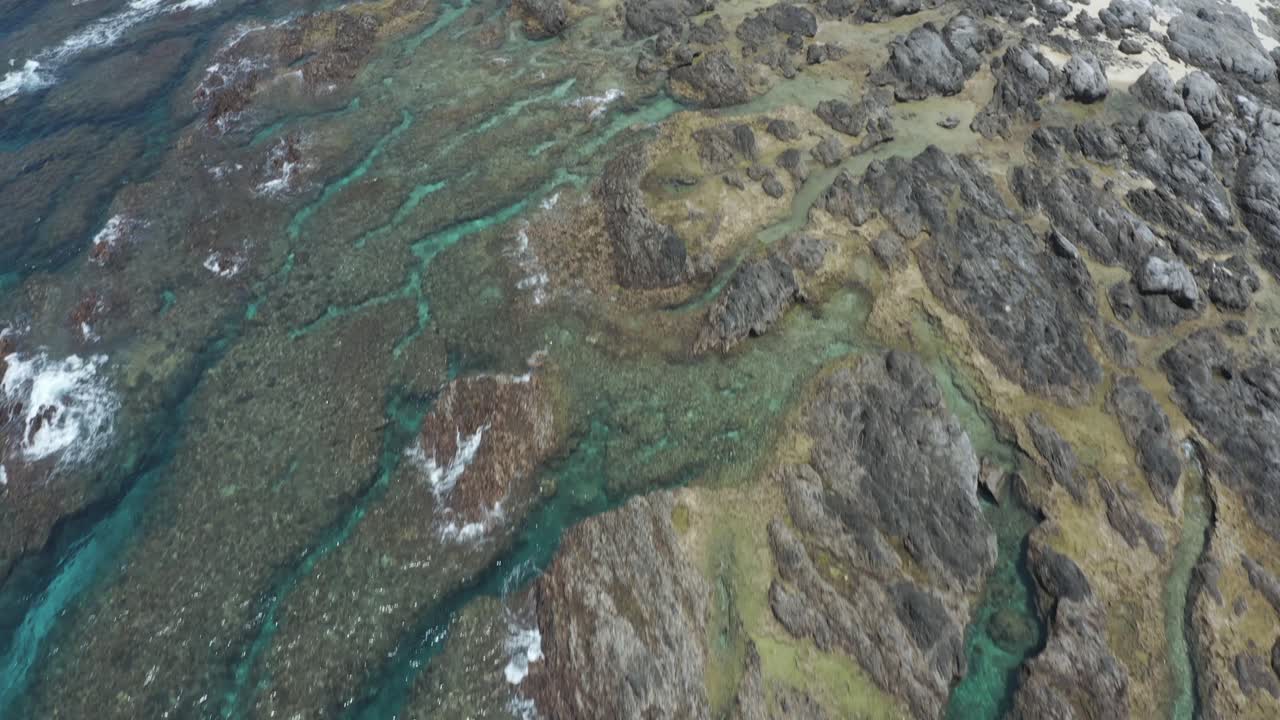 츠카사키 조수 웅덩이, 여름 야쿠시마 섬, 일본