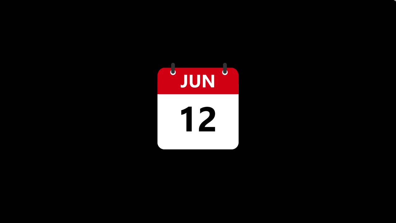 Calendar dates in June